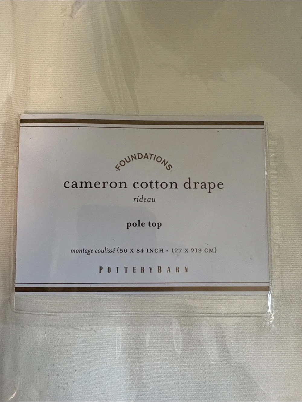 Pottery Barn Cameron Cotton Drapes